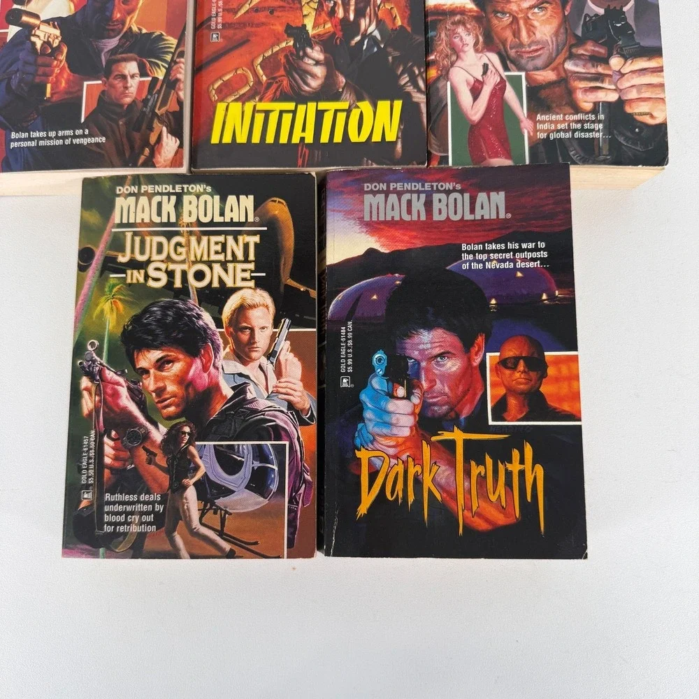 Lot‎ of 5 Mack Bolan Paperbacks - Don Pendleton